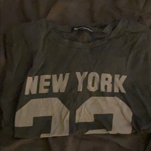 Grey Brandy Melville Short Sleeve - Picture 2 of 3